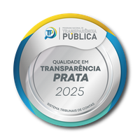 Selo prata em transparência na avaliação de 2025 do Programa Nacional de Transparência Pública.