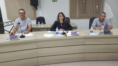Vereadores antes da reunião