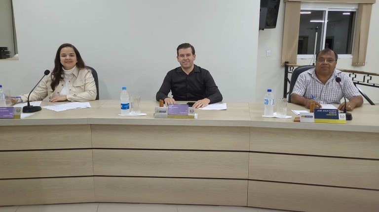 Vereadores Maria Eduarda, Elizeu e Índio