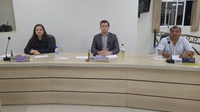 Vereadores Maria Eduarda, Elizeu e Índio
