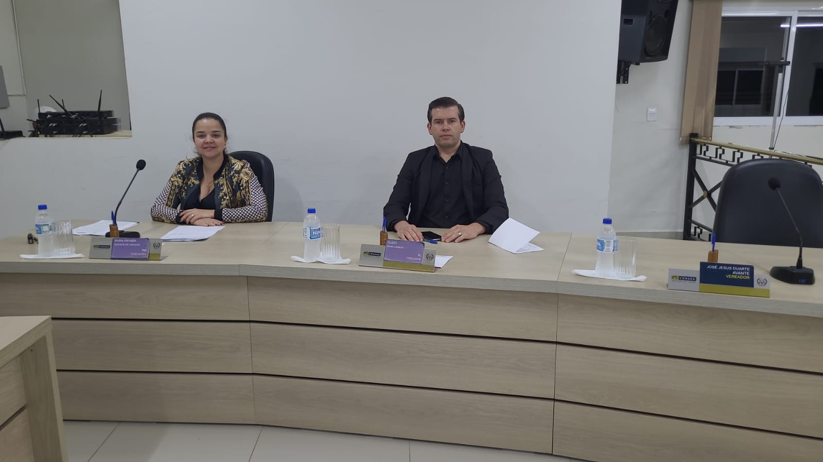 Vereadores Maria Eduarda e Elizeu