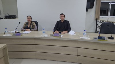 Vereadores Maria Eduarda e Elizeu