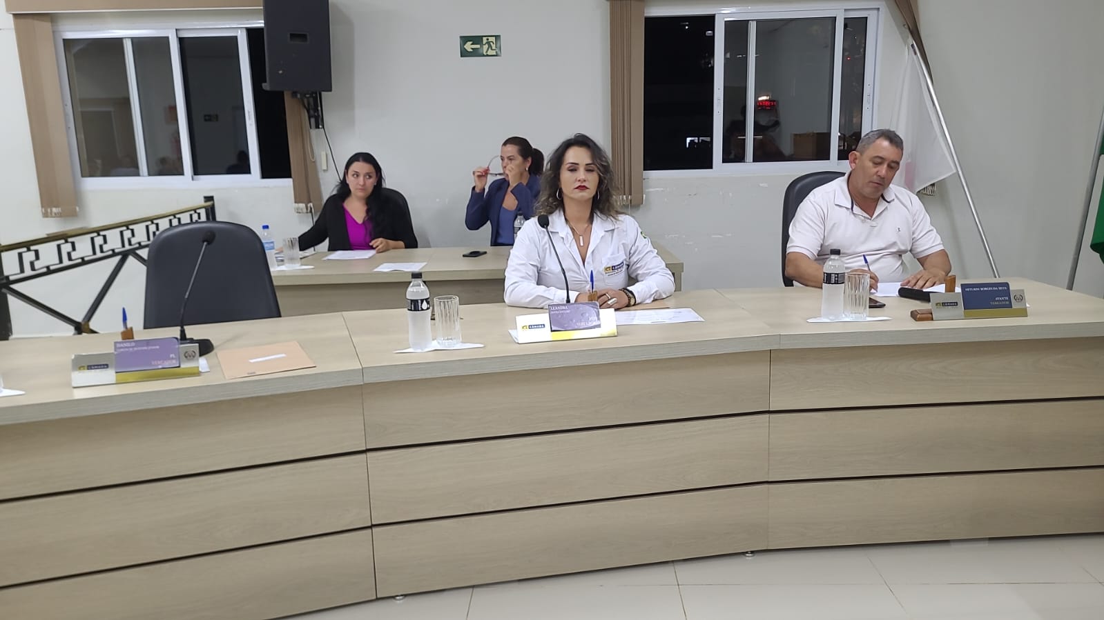 Vereadores Leandra e Neylson