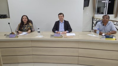 Vereadores Maria Eduarda, Elizeu e Índio